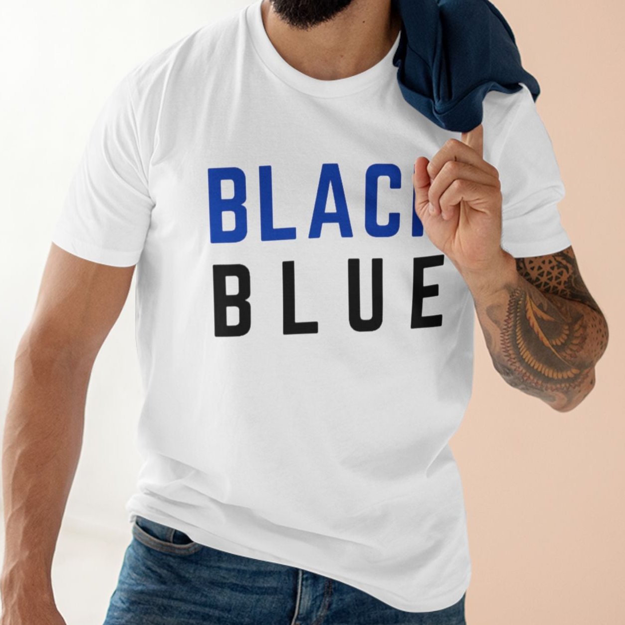 BLACK AND BLUE T-SHIRT | Always arguing the opposite