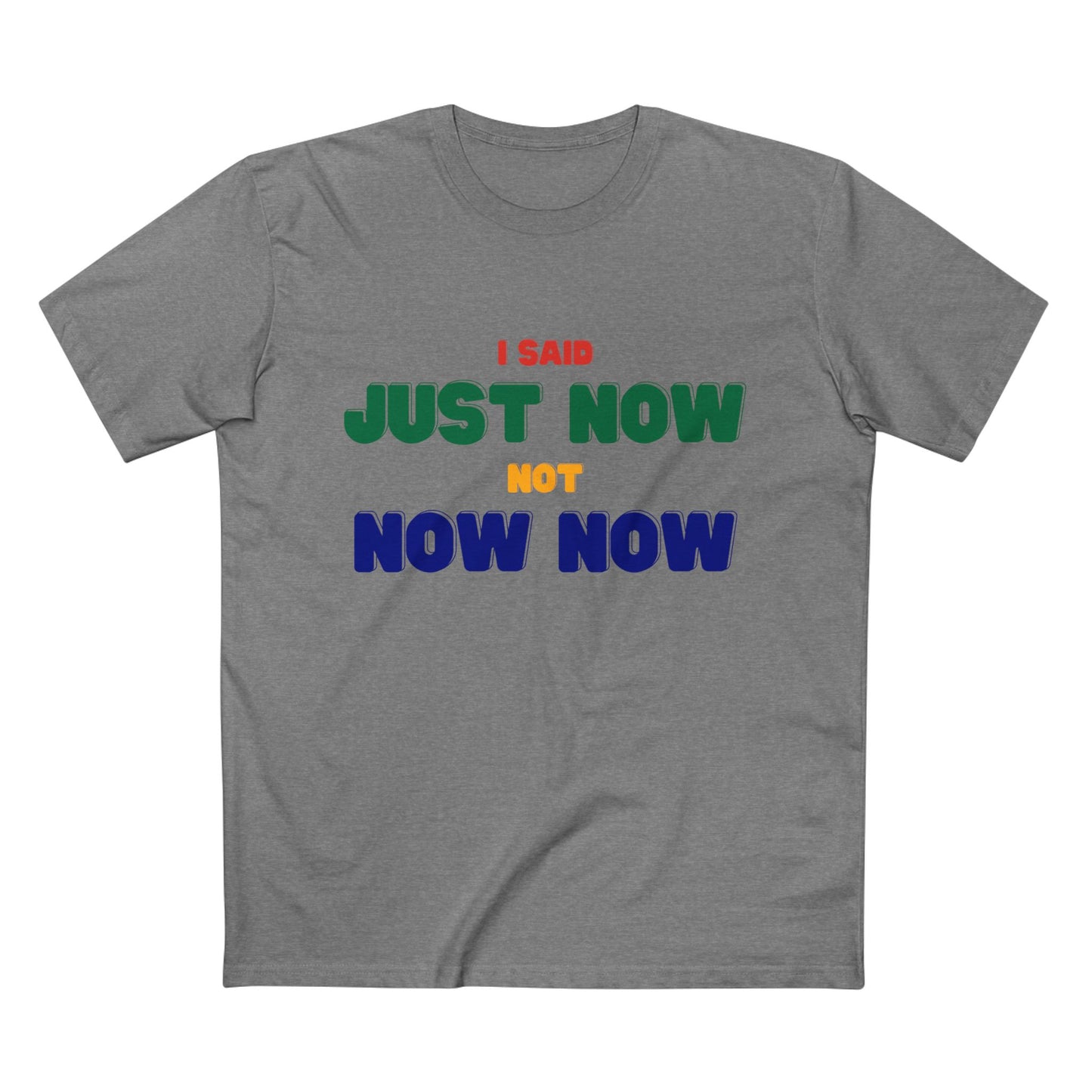 I SAID JUST NOW, NOT NOW NOW | South African saying T-shirt